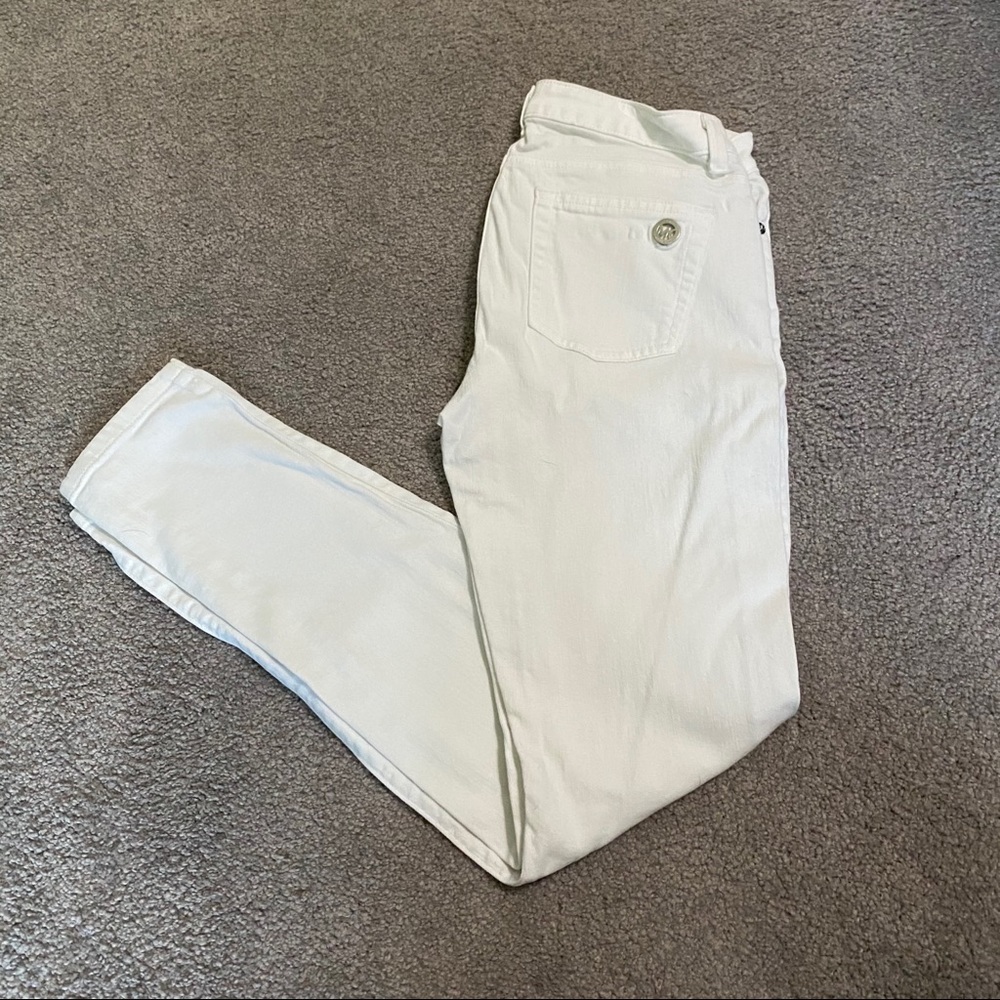 Michael Kors skinny white jeans